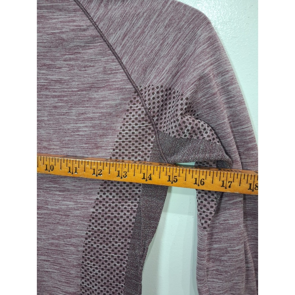 Sweaty Betty Athlete Seamless Long Sleeve Top Purple Heather Mesh Thumbhole S - Picture 4 of 6